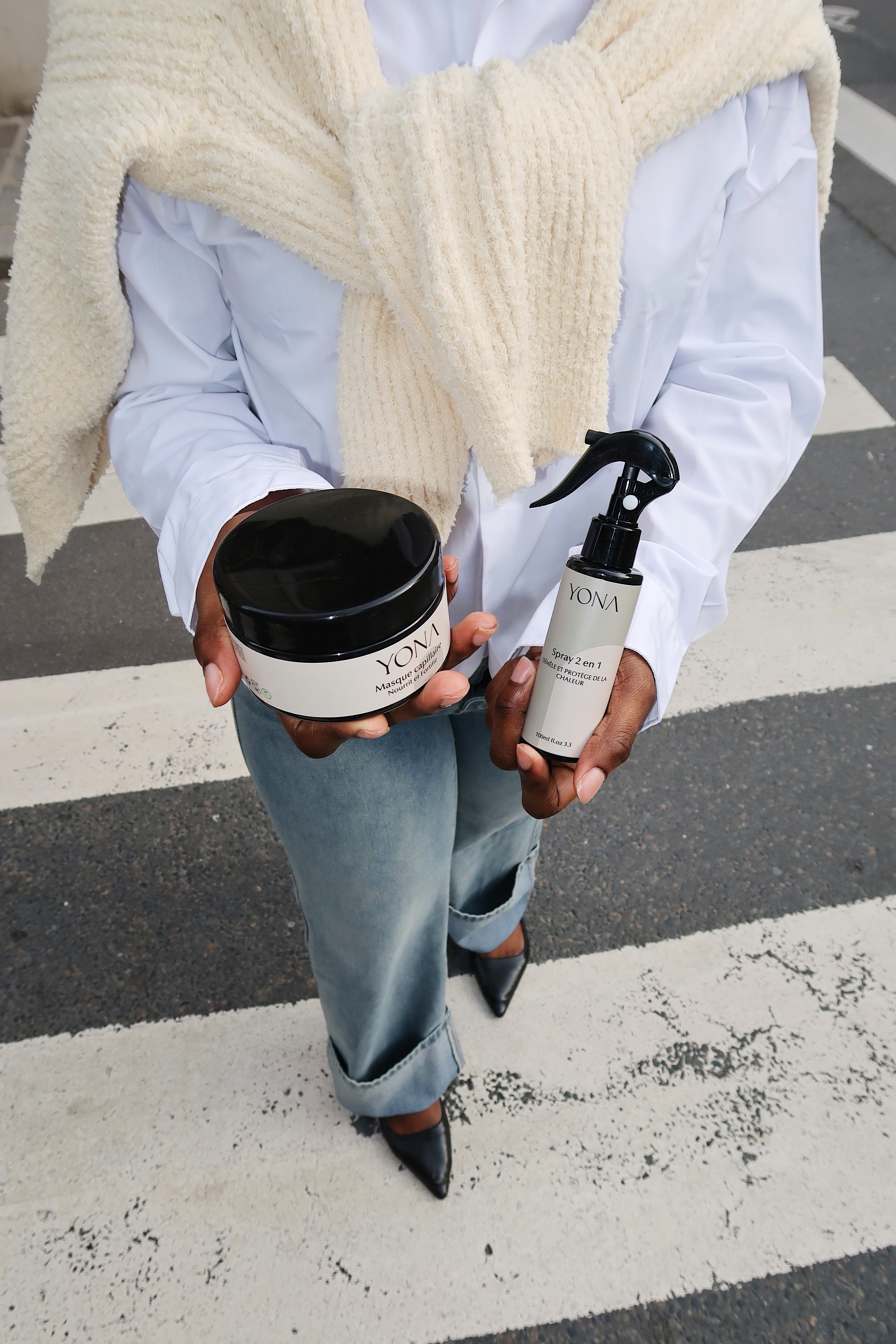 COFFRET MASQUE ET SPRAY 2 EN 1 DÉMÊLANT ET PROTECTEUR DE CHALEUR